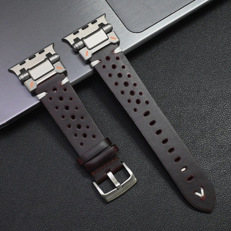 Heritage Touch Leather Apple Watch Band - Image 11