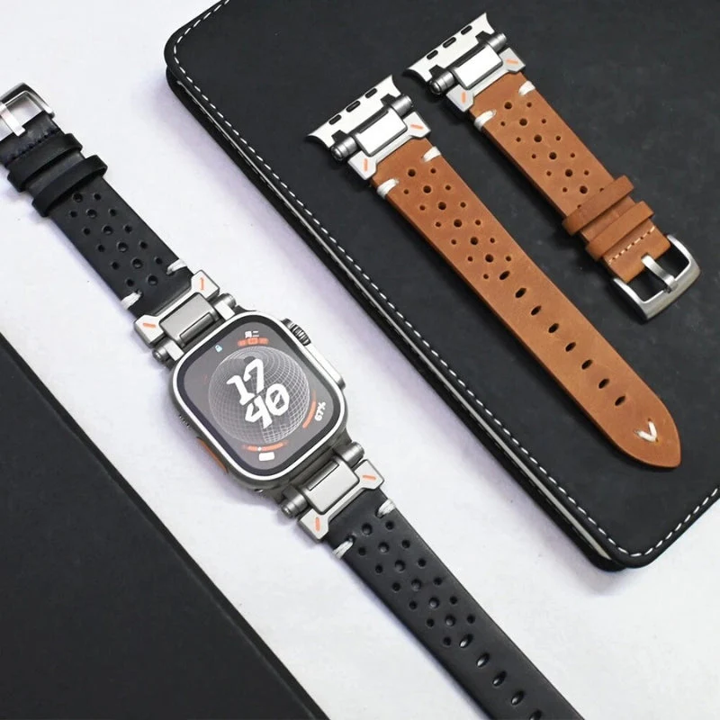 Heritage Touch Leather Apple Watch Band - Image 12
