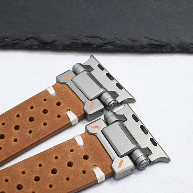 Heritage Touch Leather Apple Watch Band - Image 6