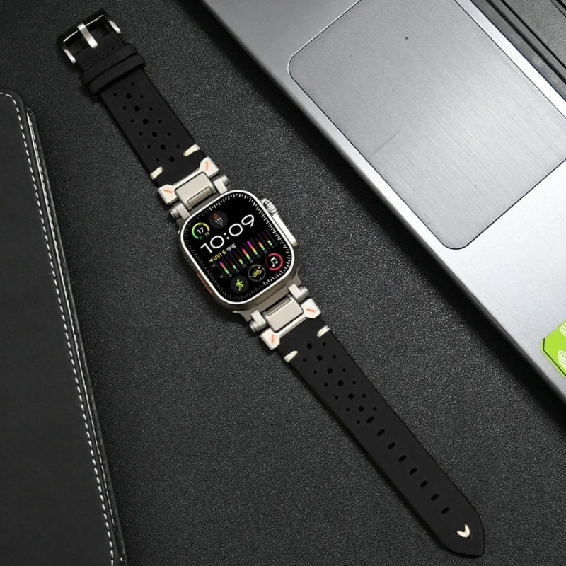 Heritage Touch Leather Apple Watch Band - Image 8