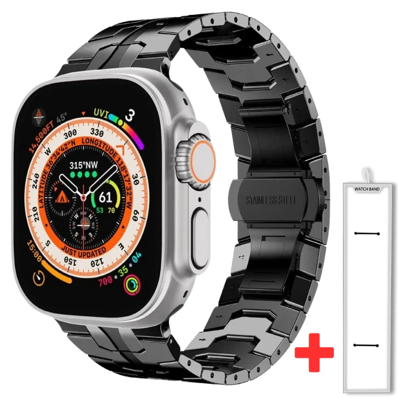 Highland Stainless Steel Apple Watch Band - Image 11