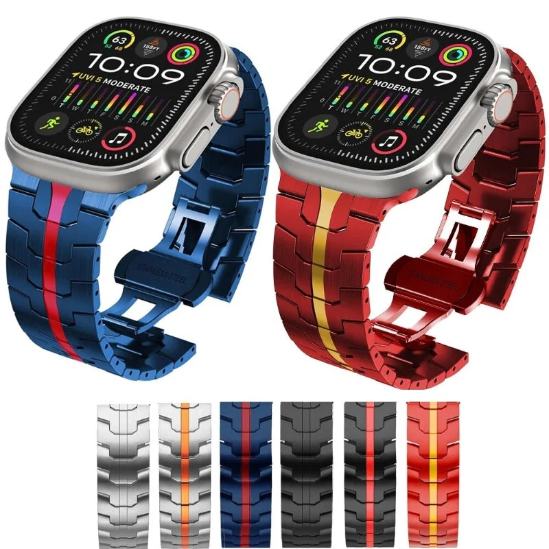 Highland Stainless Steel Apple Watch Band - Image 17