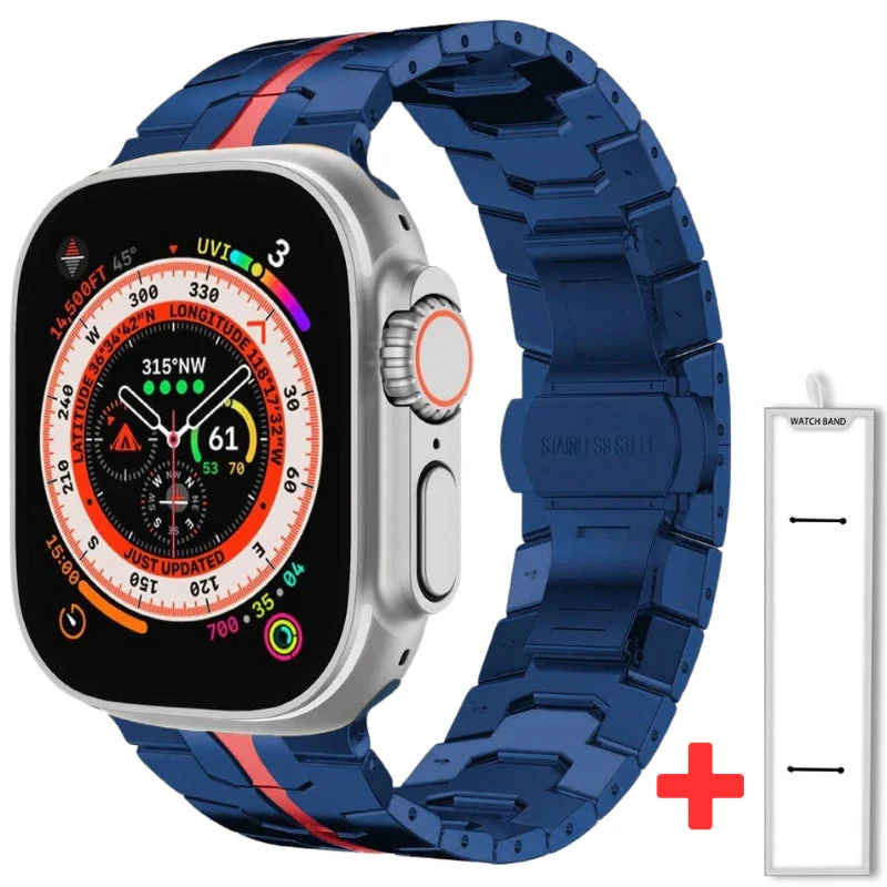 Highland Stainless Steel Apple Watch Band - Image 6