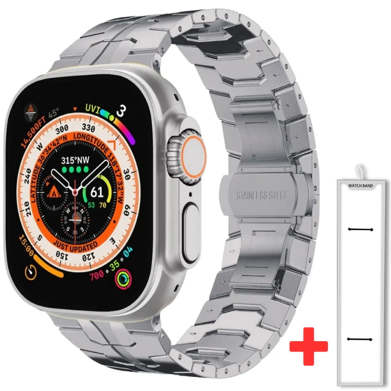 Highland Stainless Steel Apple Watch Band - Image 7