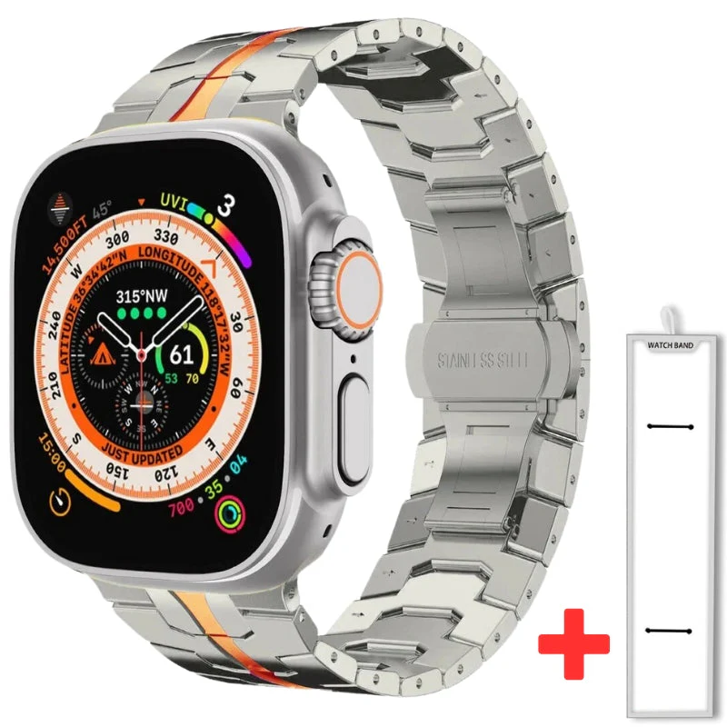 Highland Stainless Steel Apple Watch Band - Image 9