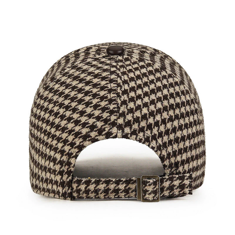 Montreal Houndstooth Wool Cap - Image 5