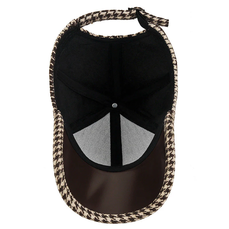 Montreal Houndstooth Wool Cap - Image 6