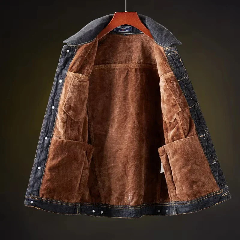 Jack Tanner Denim Fleece Jacket - Image 2