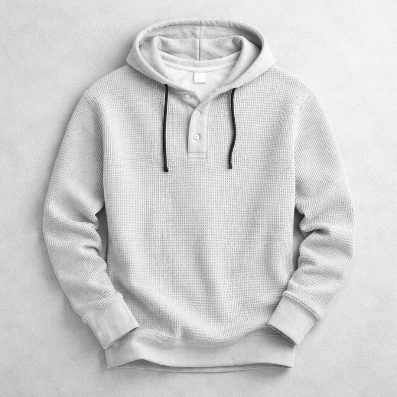 Jackson Waffle Knit Hoodie - Image 3