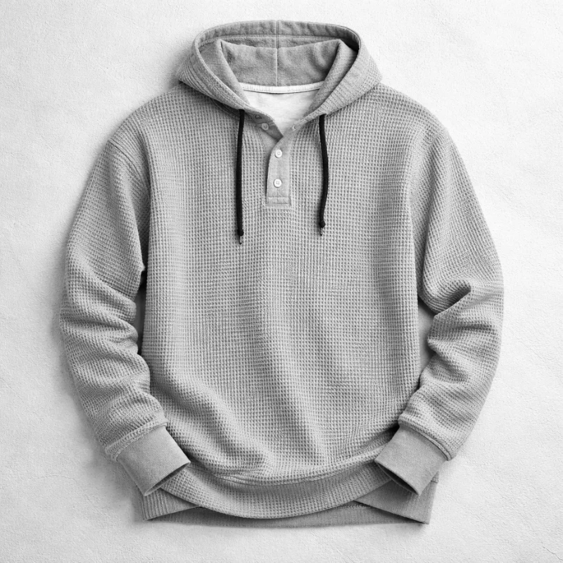 Jackson Waffle Knit Hoodie - Image 4