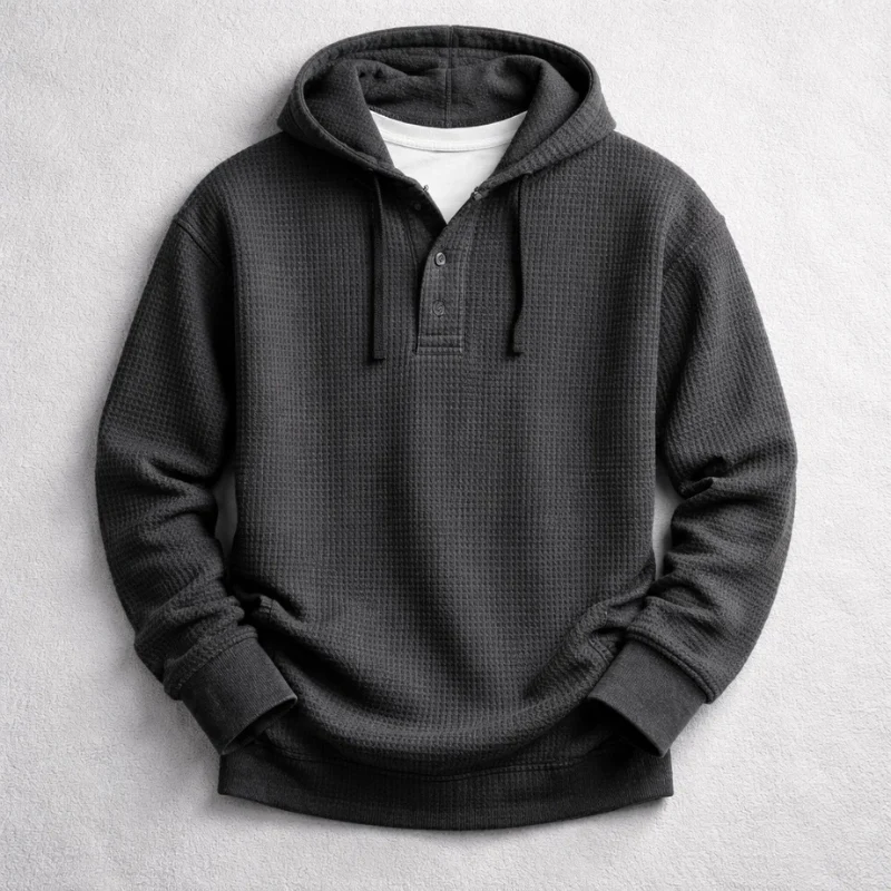 Jackson Waffle Knit Hoodie - Image 6