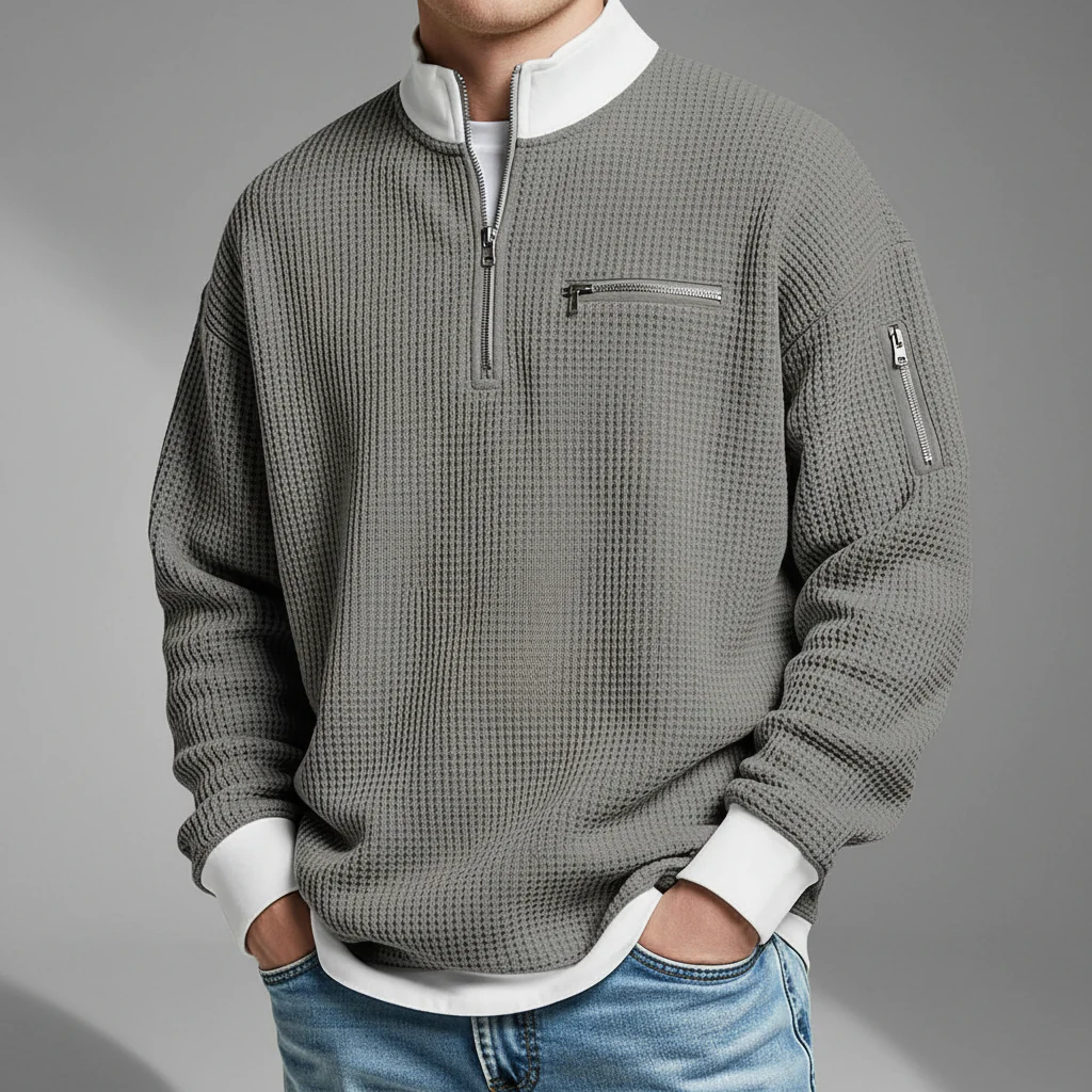 Jacob Mason Waffle Knit Sweater - Image 5