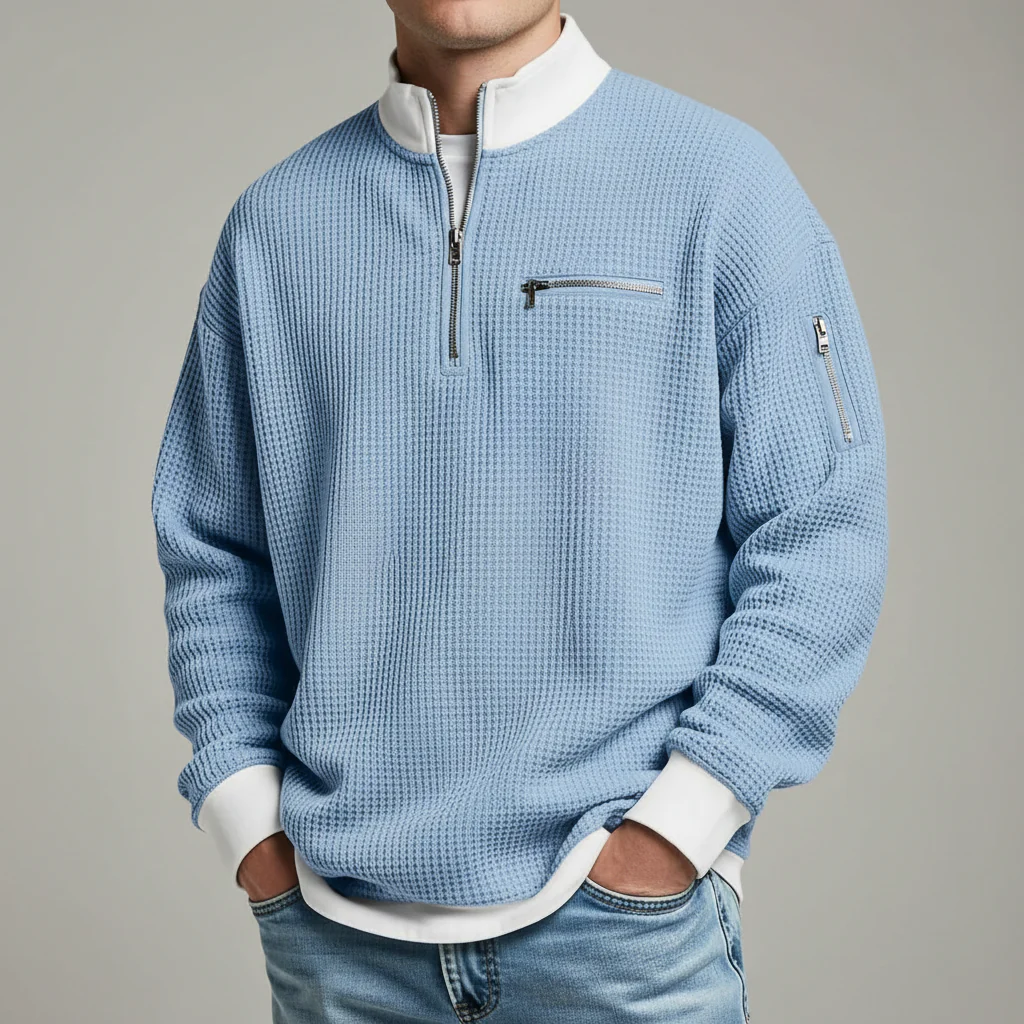 Jacob Mason Waffle Knit Sweater - Image 7