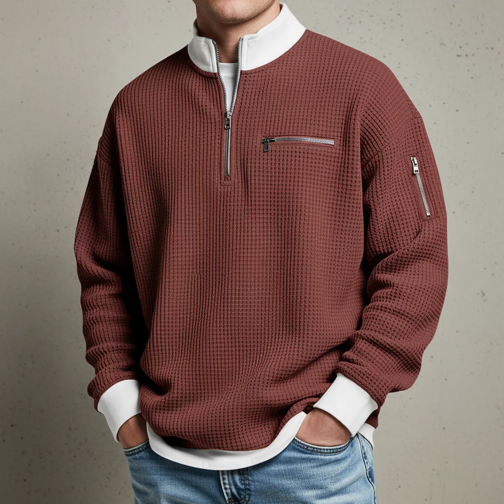 Jacob Mason Waffle Knit Sweater - Image 9