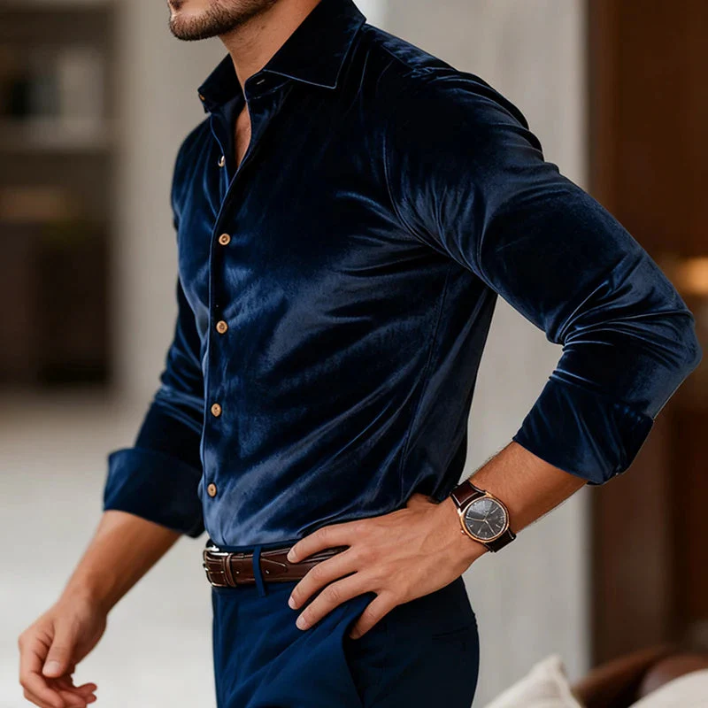 Jerome Luxe Velvet Shirt - Image 2