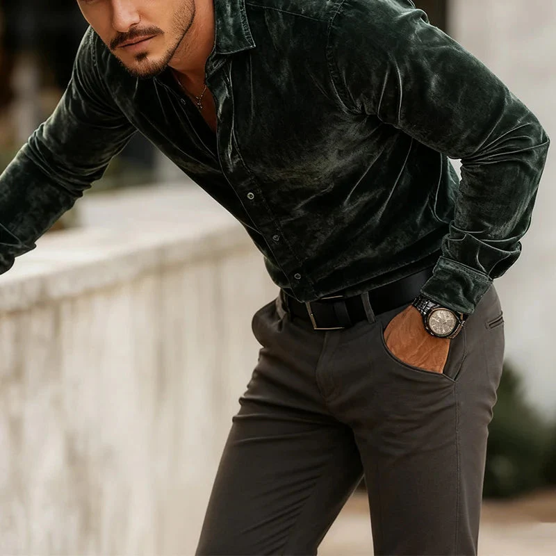 Jerome Luxe Velvet Shirt - Image 6