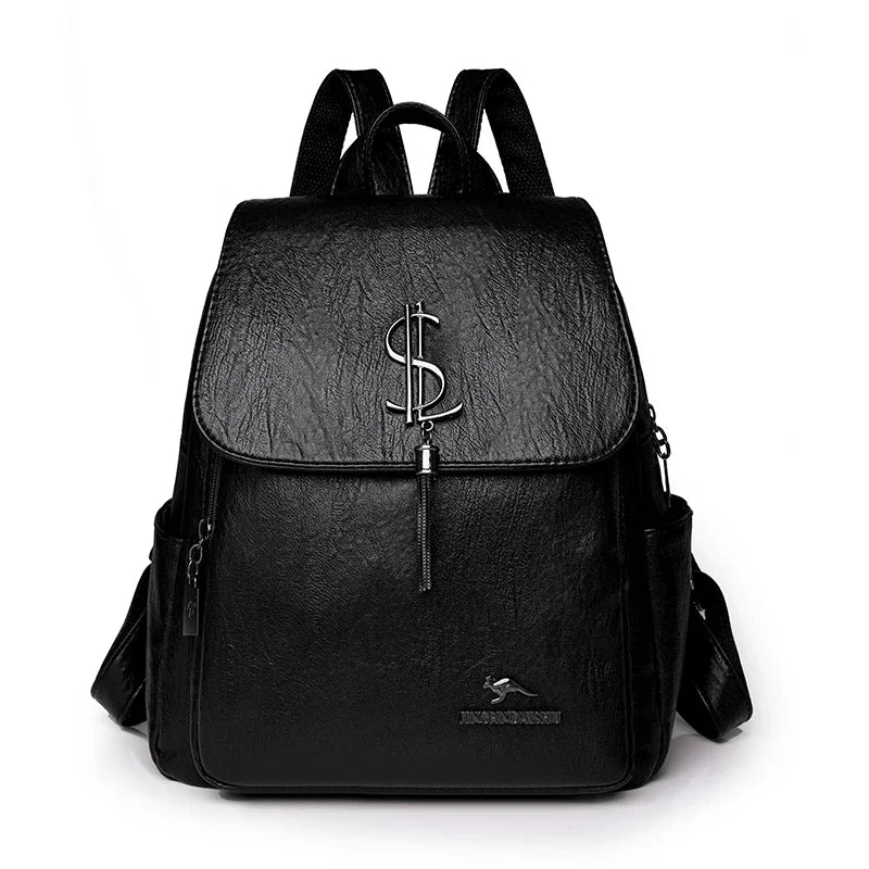 Jessica Woods Leather Backpack - Image 5