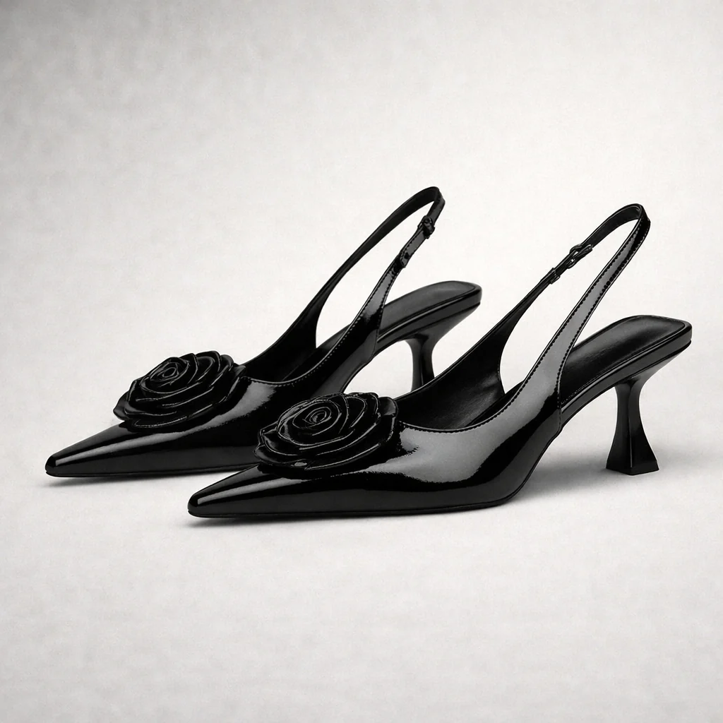 Juliette Pointed Kitten Heel - Image 3