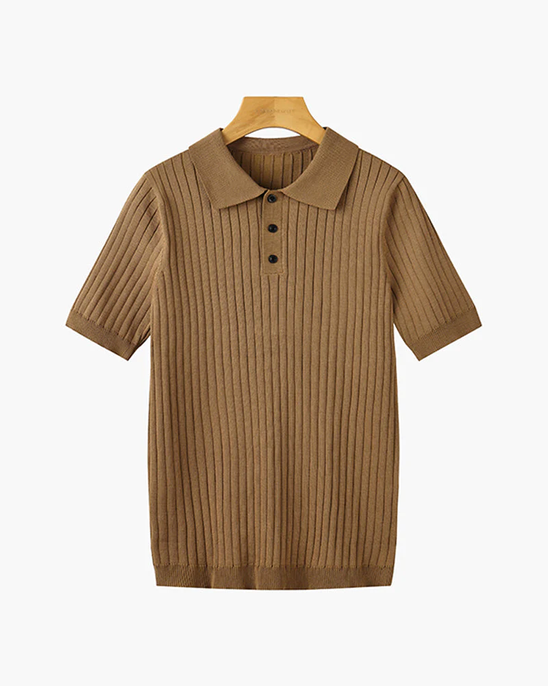 LANGFORD Knitted Polo Shirt - Image 10