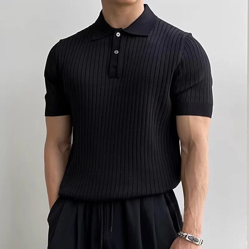 LANGFORD Knitted Polo Shirt - Image 15