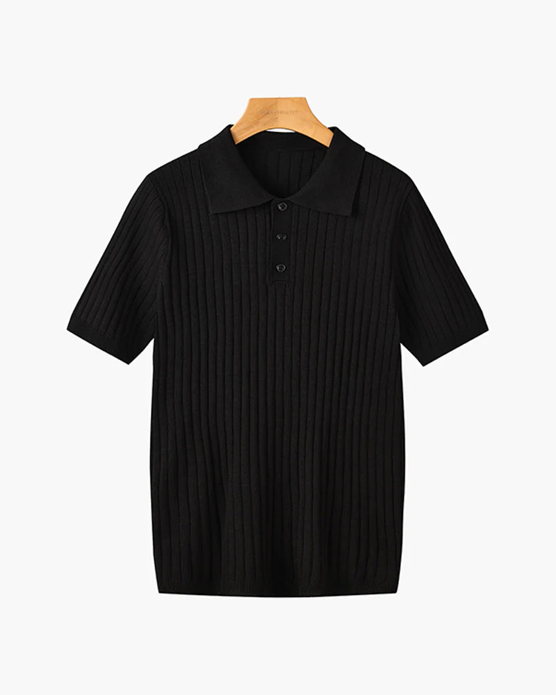 LANGFORD Knitted Polo Shirt - Image 16