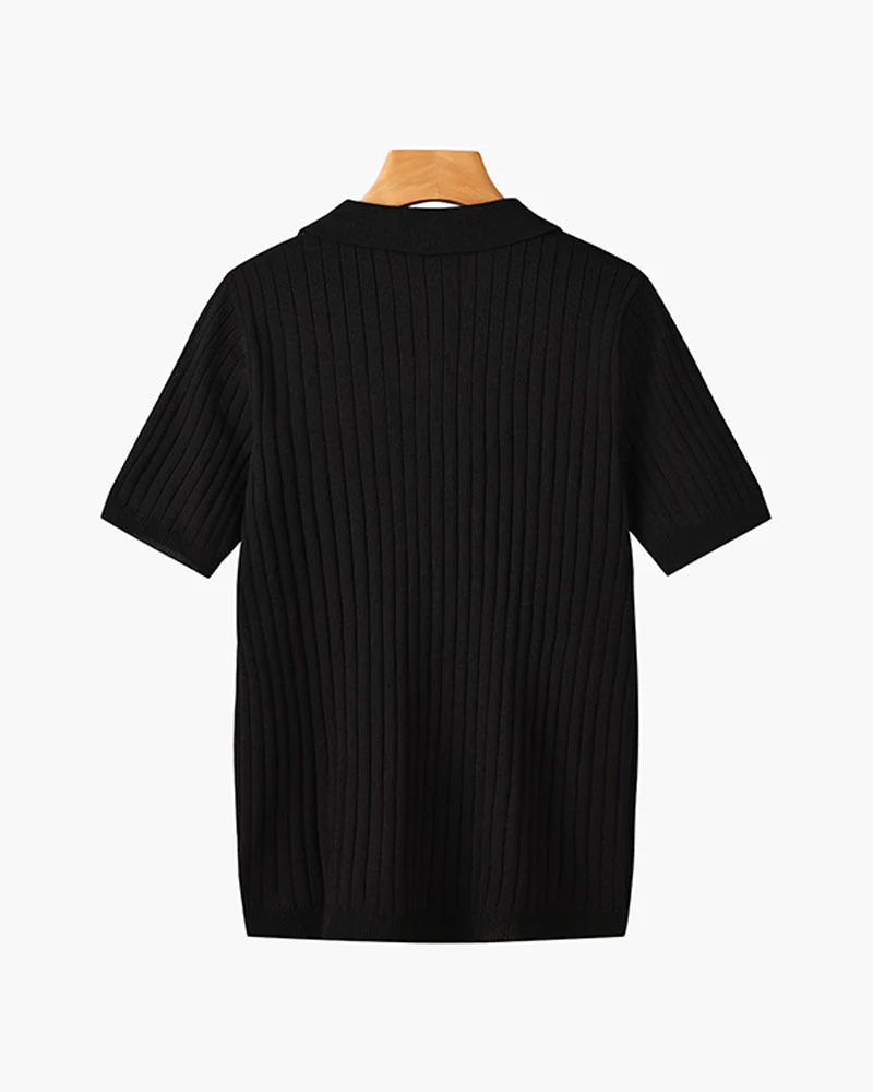 LANGFORD Knitted Polo Shirt - Image 17