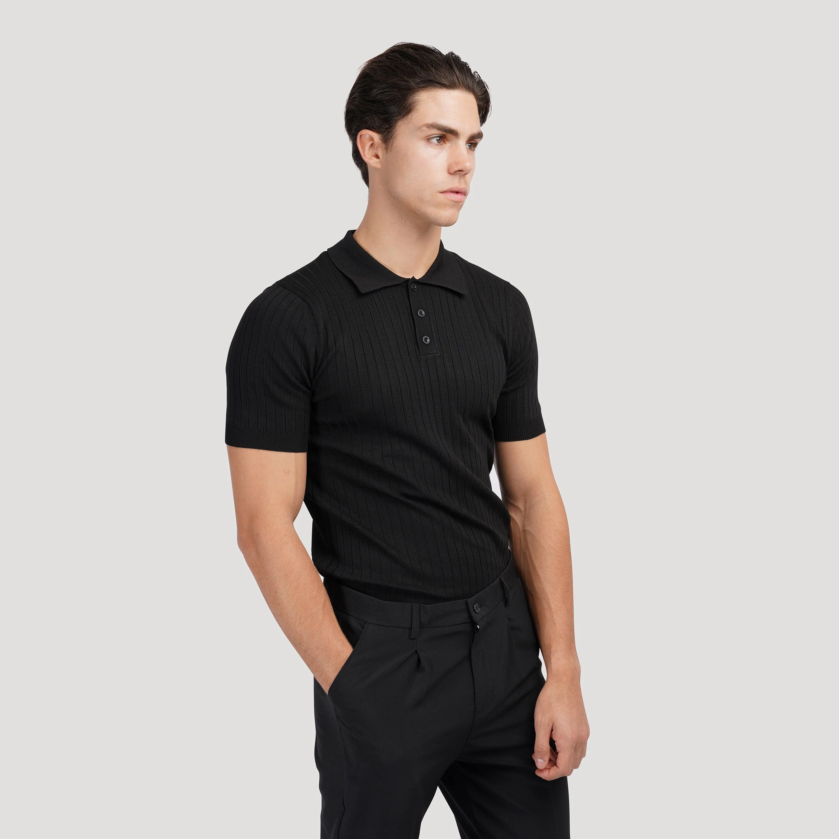 LANGFORD Knitted Polo Shirt - Image 20