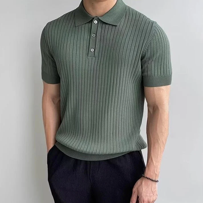 LANGFORD Knitted Polo Shirt - Image 6