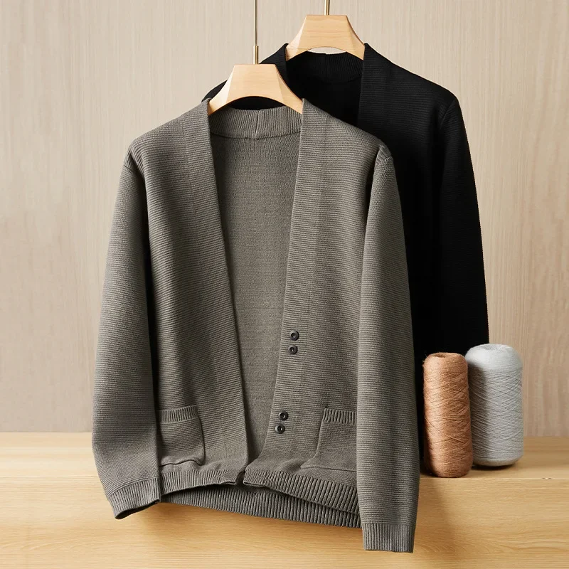 Liam Turner Merino Wool Cardigan - Image 4