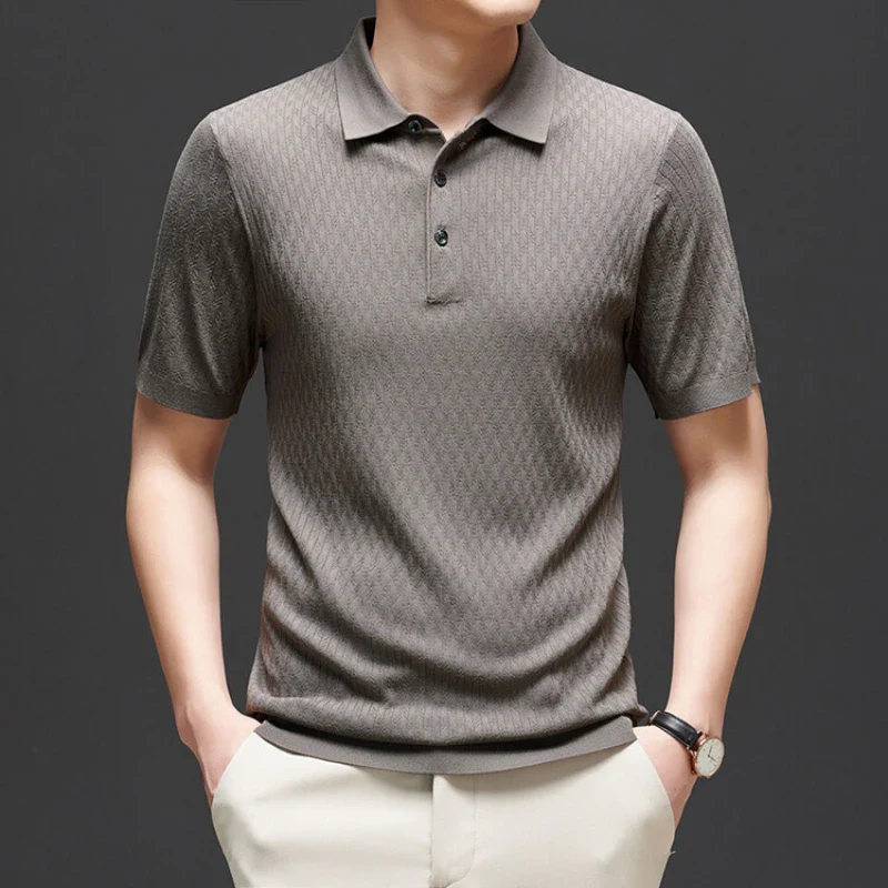 Lorenzo Jacquard Polo Shirt - Image 3