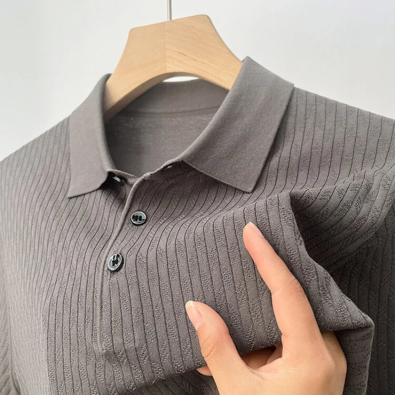 Lorenzo Jacquard Polo Shirt - Image 4