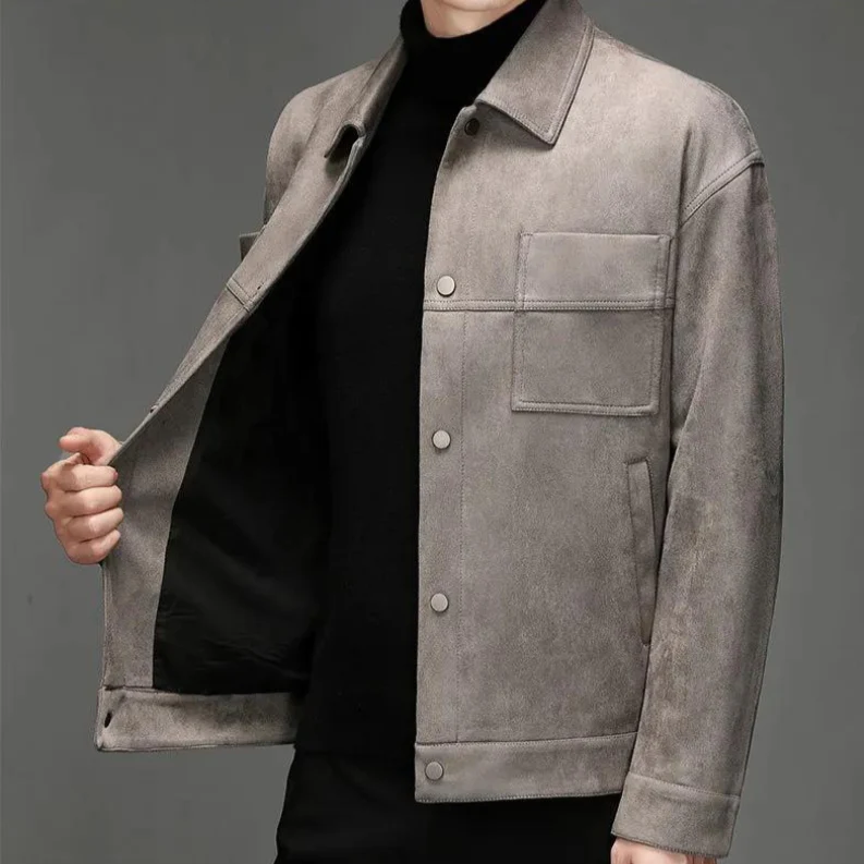 Lucas Bennett Soft Suede Jacket - Image 2