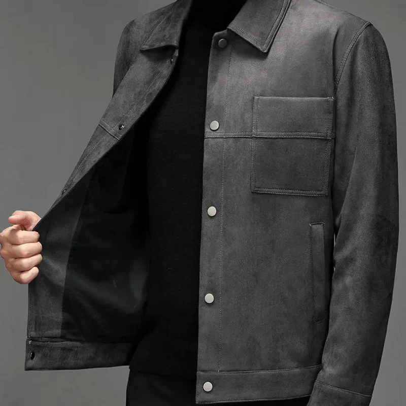 Lucas Bennett Soft Suede Jacket - Image 4