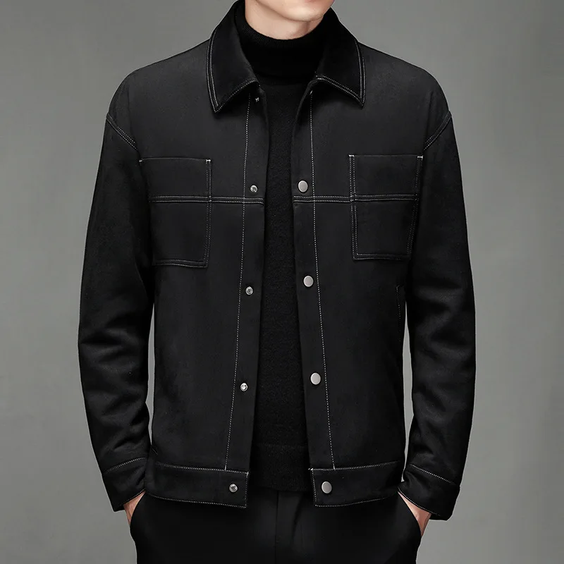 Lucas Bennett Soft Suede Jacket - Image 5