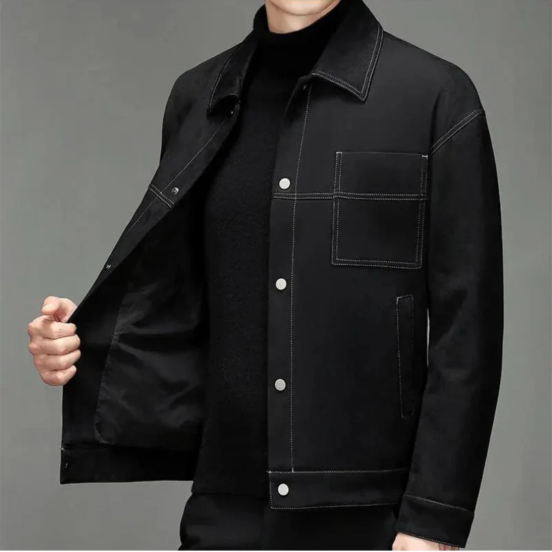 Lucas Bennett Soft Suede Jacket - Image 6