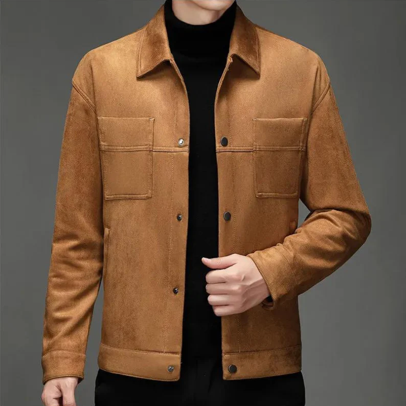Lucas Bennett Soft Suede Jacket - Image 8