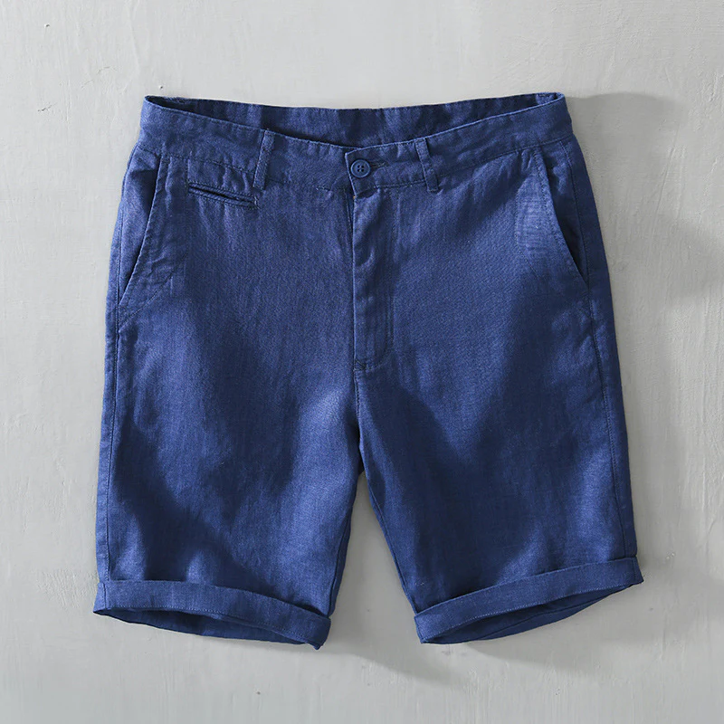 Lucas Carter Linen Shorts - Image 2