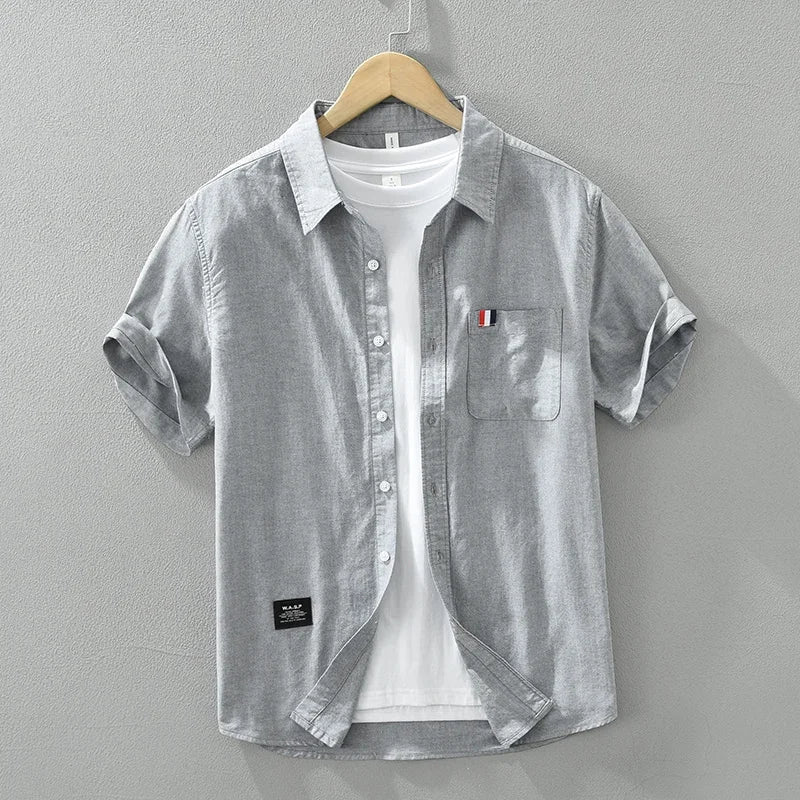 Luke Wellington Striped Short Sleeve Shirt - Image 4