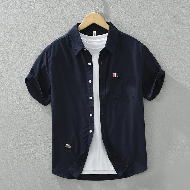 Luke Wellington Striped Short Sleeve Shirt - Image 5