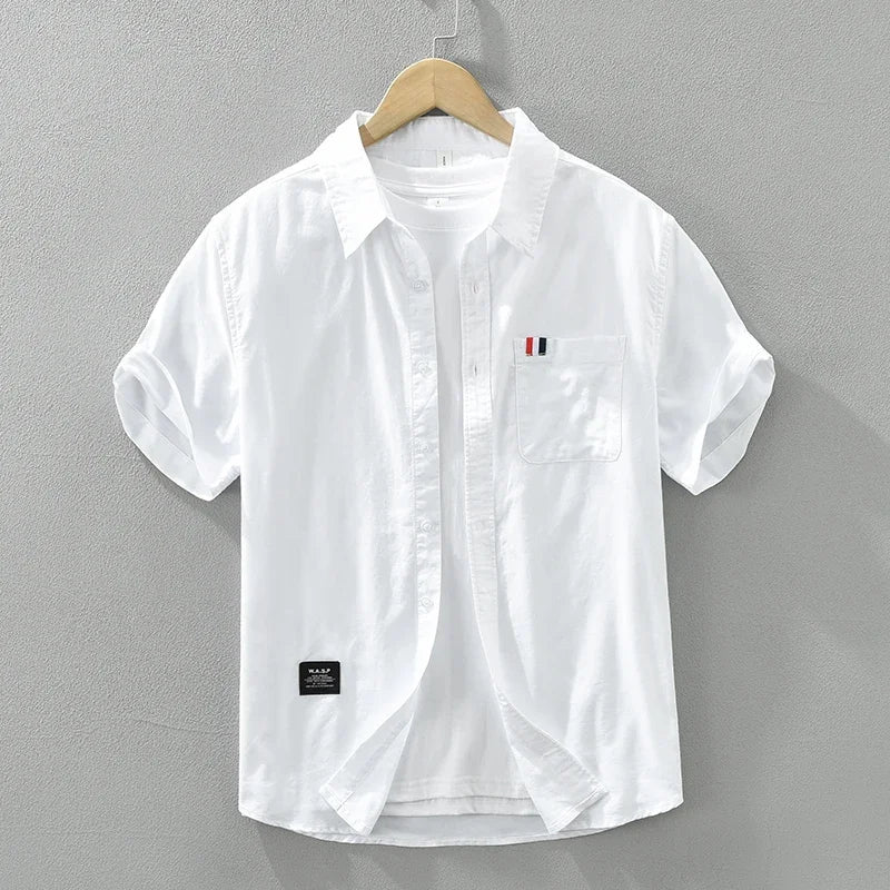 Luke Wellington Striped Short Sleeve Shirt - Image 6