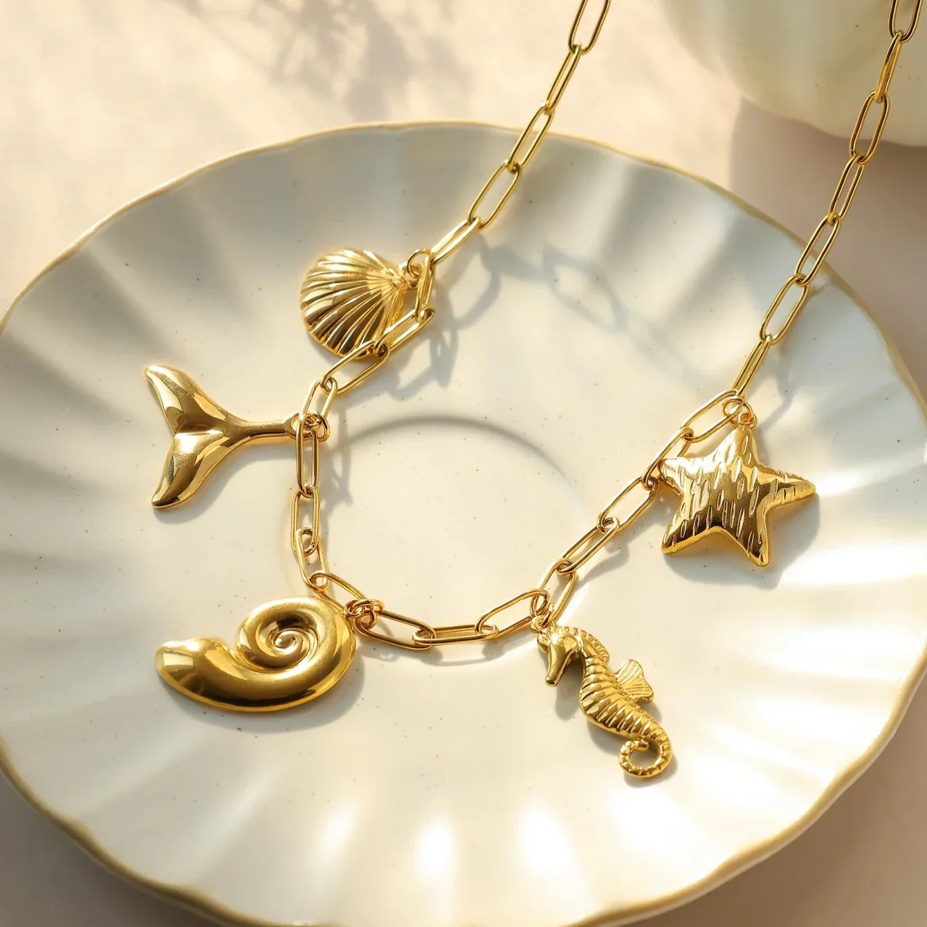 Luna Rose Charm Necklace - Image 3