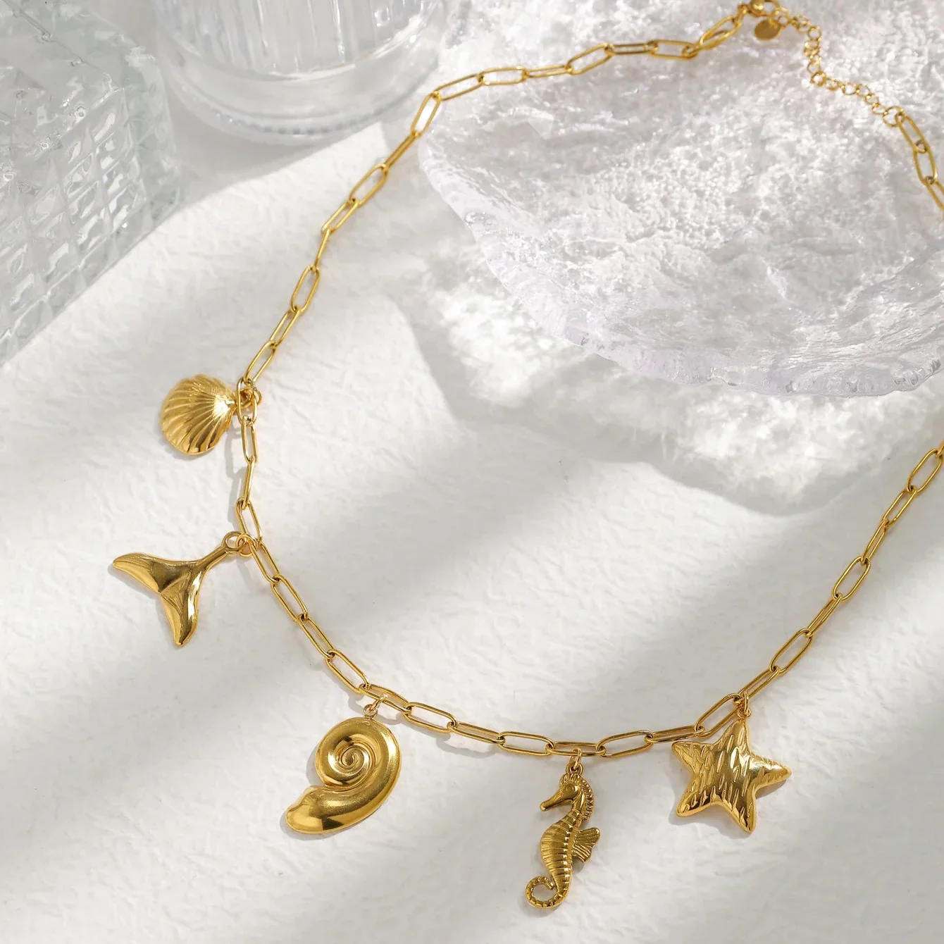 Luna Rose Charm Necklace - Image 4