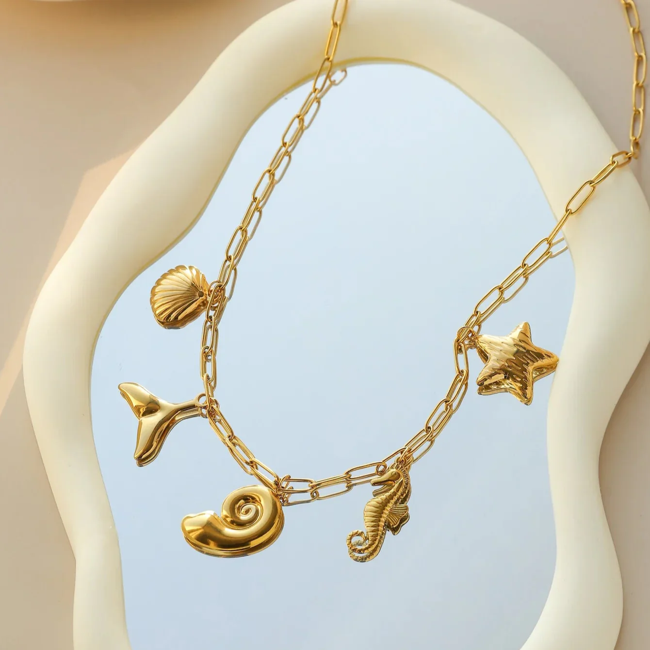 Luna Rose Charm Necklace - Image 6