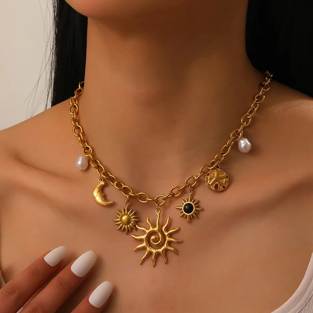 Luna Rose Charm Necklace - Image 7