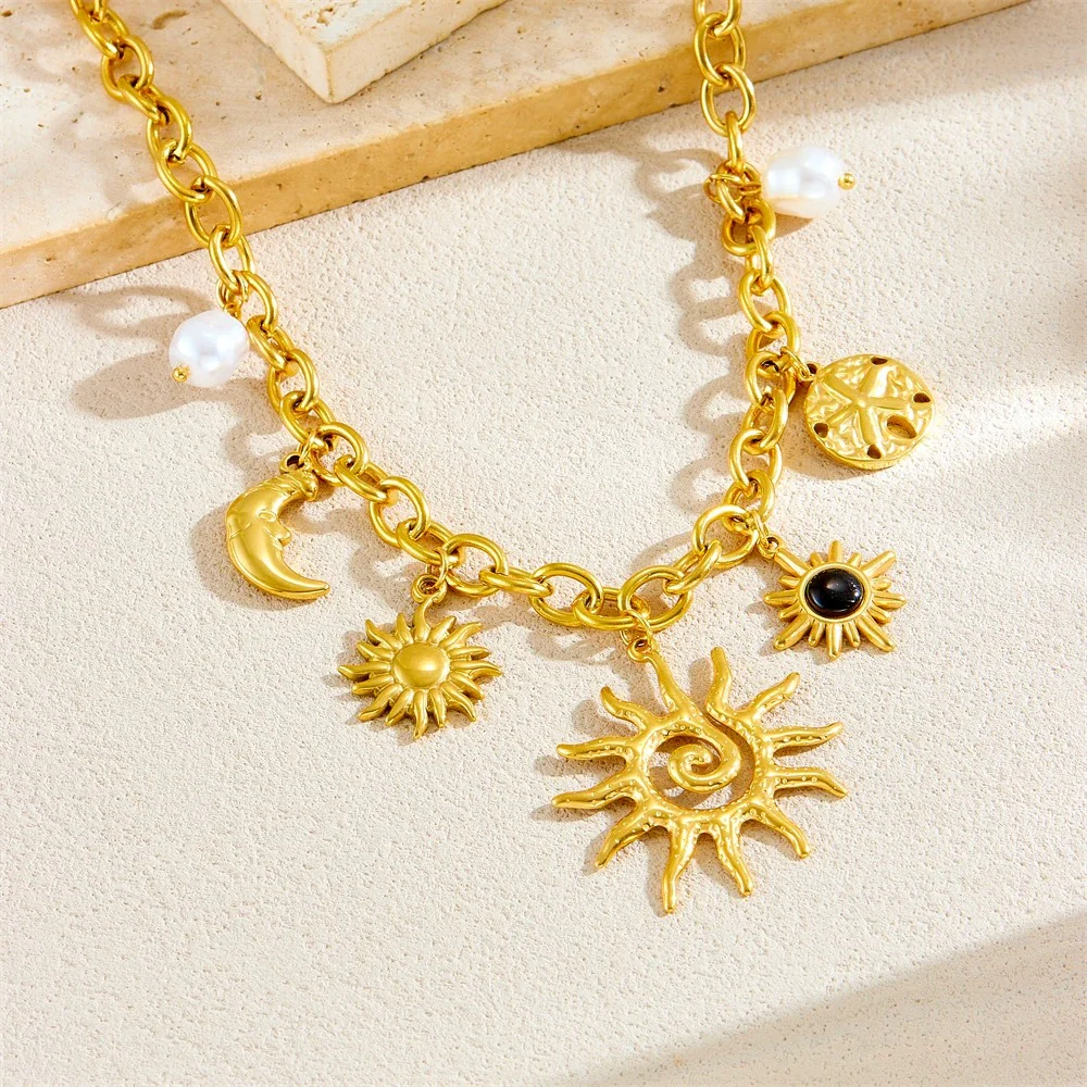 Luna Rose Charm Necklace - Image 9