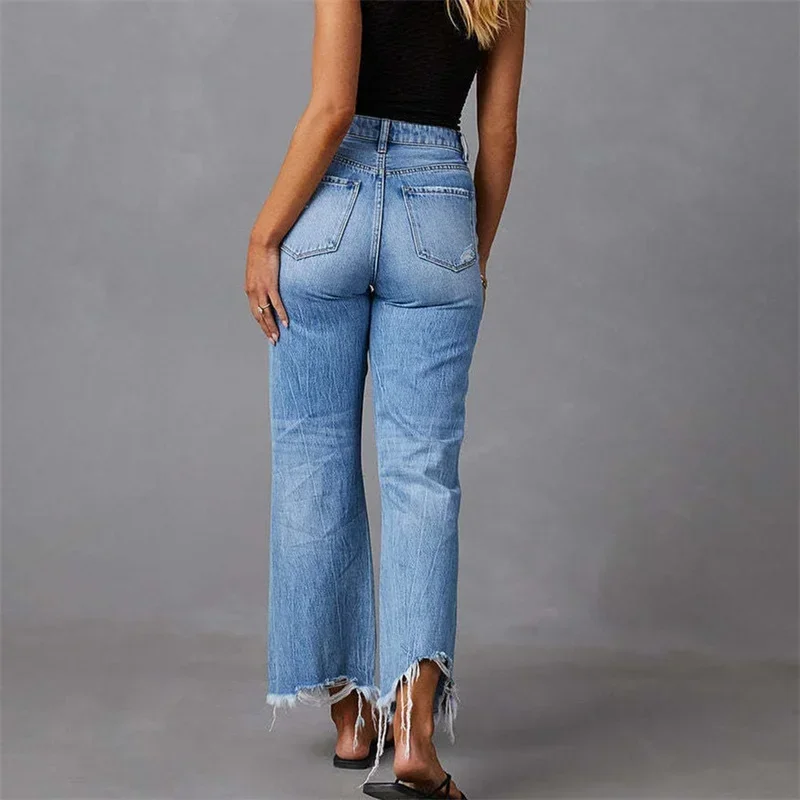 Luna Rose Distressed Flare Jeans - Image 3