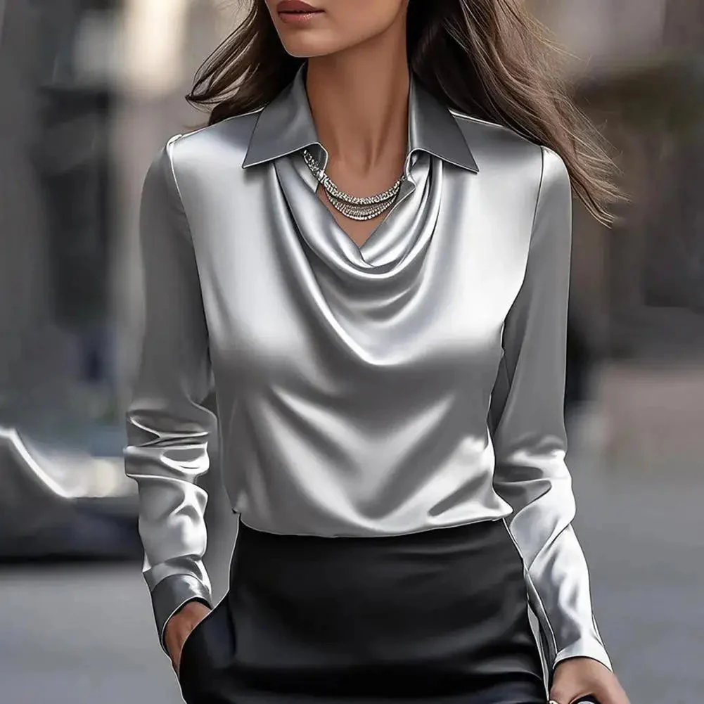 Luna Rose Satin Shirt - Image 3