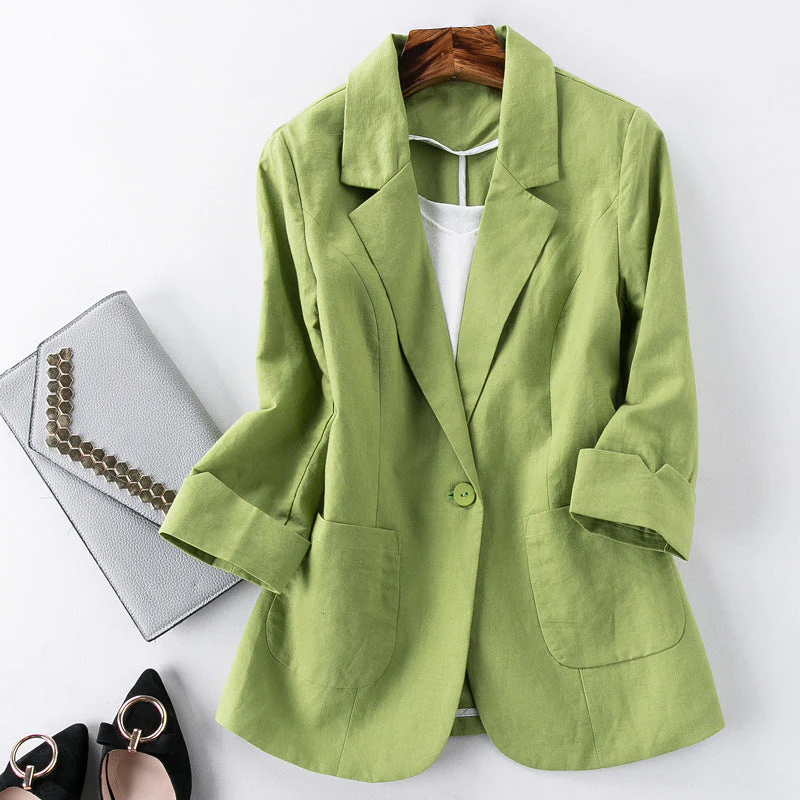 Maddison Brooke Linen Blazer