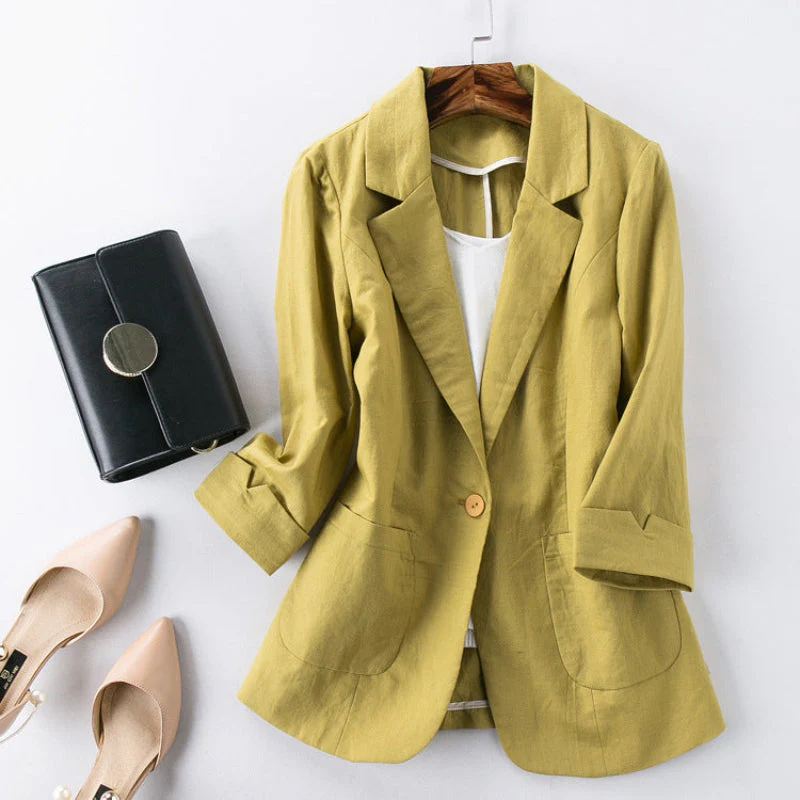 Maddison Brooke Linen Blazer - Image 2