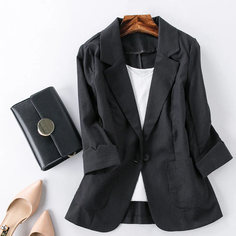 Maddison Brooke Linen Blazer - Image 3